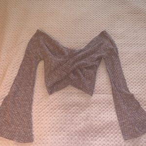 Off the shoulder crop top